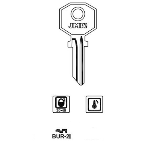 Key blank BUR-2I