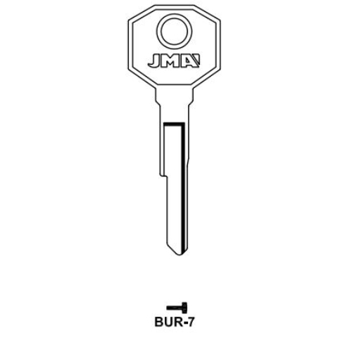 Key blank BUR-7