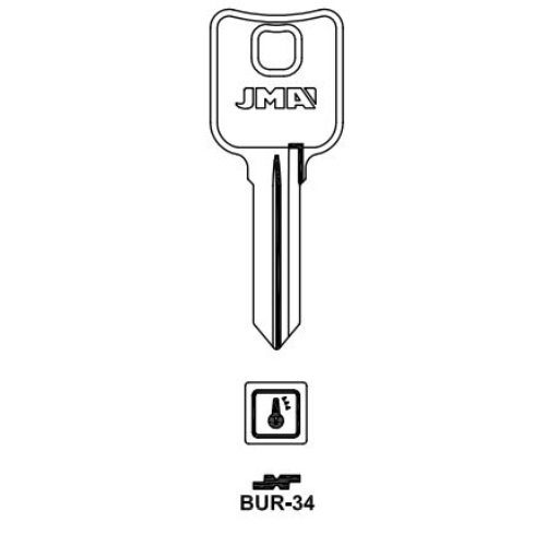 Key blank BUR-34