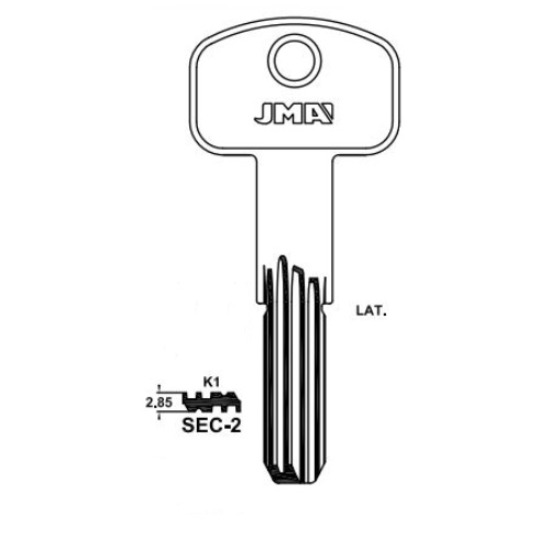 Key Blank SEC-2