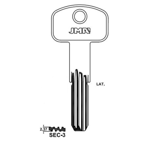 Key Blank SEC-3