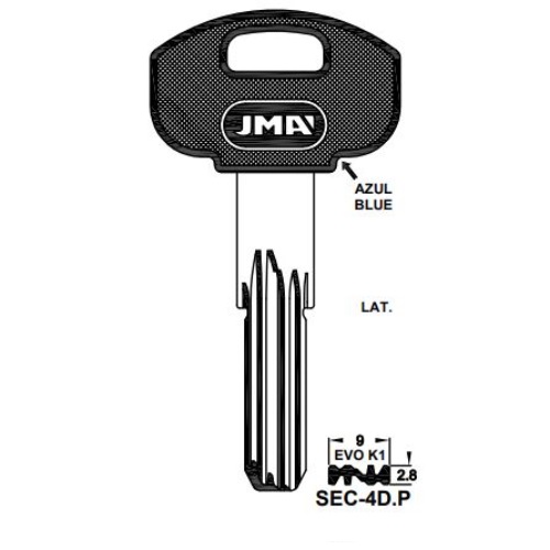 Key blank SEC-4DP