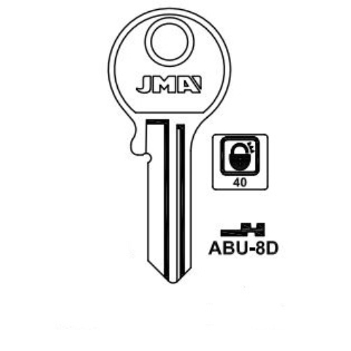 Key blank ABU-8D