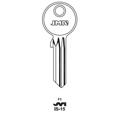 Key blank IS-15 F3