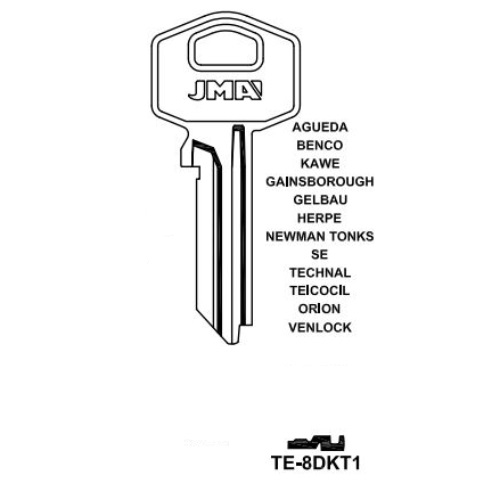 Key blank TE-8DKT1