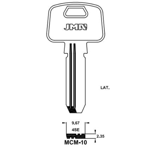 Key Blank MCM-10