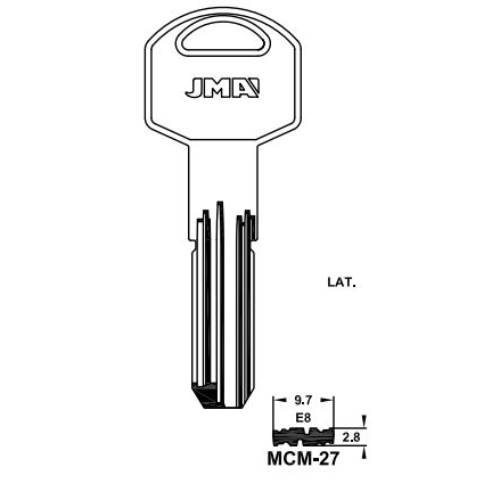 Key Blank MCM-27