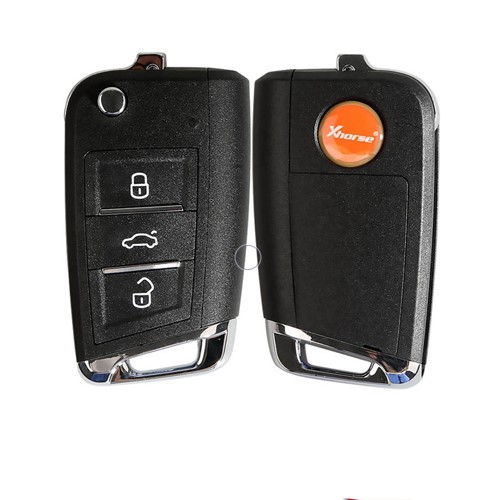 Xhorse VVDI  XZVGM1EN 3 button remote key with XT27B insied  for VW, XZ Series VW MQB Special pcb board exclusively for VW models , support VW MQB folding key support regenerate and reuse Note:The pcb board only can be generated for vw models,Johnson/JCI dashboards are not supported.