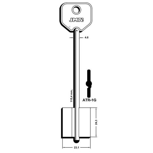 Key Blank ATR-1G