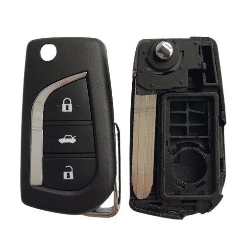 3 button remote key shell with CIT-1P blade, fits Toyota - Image 2