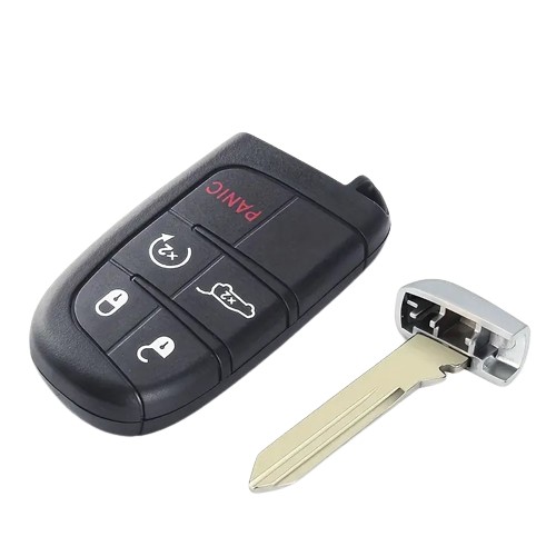 4+1 button smart key shell, fits Chrysler