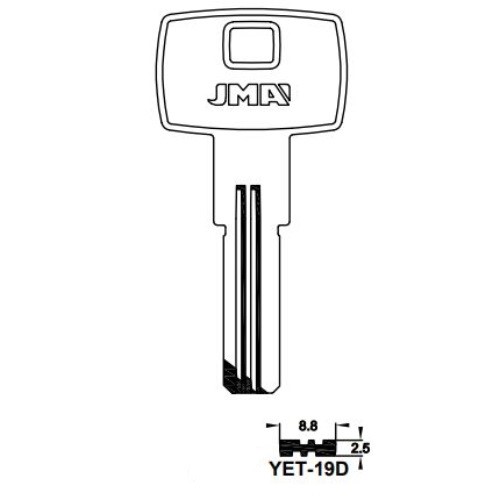 Key blank YET-19D