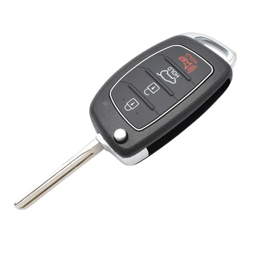 3+1 button flip open key, fits Hyundai