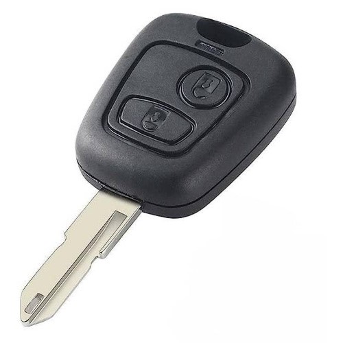 Peugeot 2 button key shell with NE-36P blade