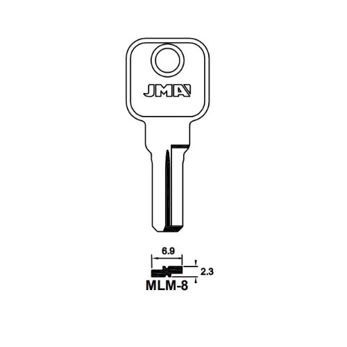 Key blank MLM-8
