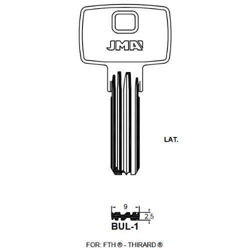 Key Blank BUL-1