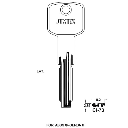 Key Blank CI-73