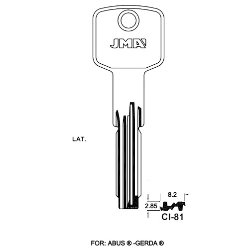 Key Blank CI-81