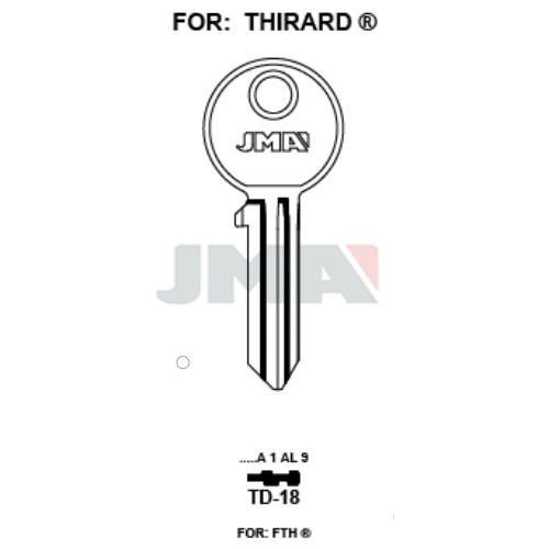 Key Blank TD-18