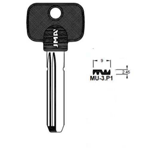 Key Blank MU-3P1