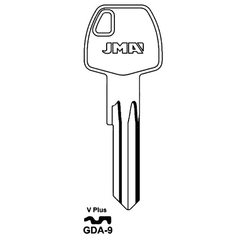 Key blank GDA-9
