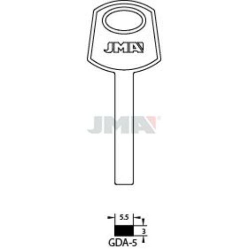 Key blank GDA-5