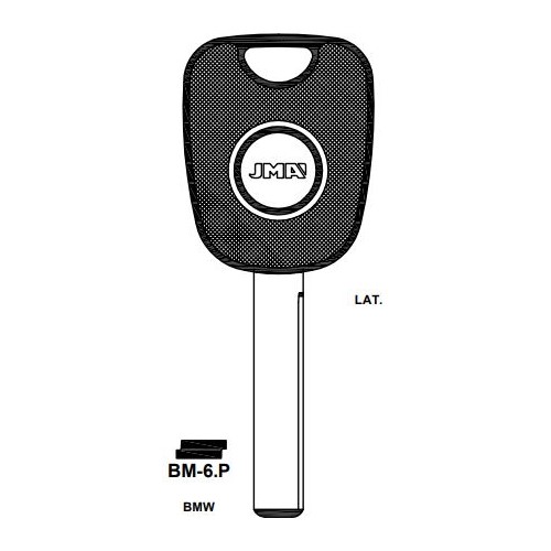 Transponder key BM-6.P blade, fits BMW
