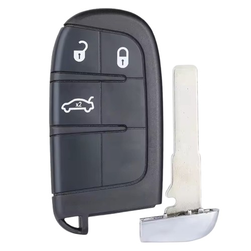 Smart key shell, fits Fiat 500