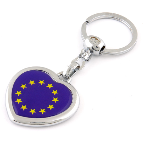 EUROPEAN UNION FLAG, METAL KEYHOLDERS