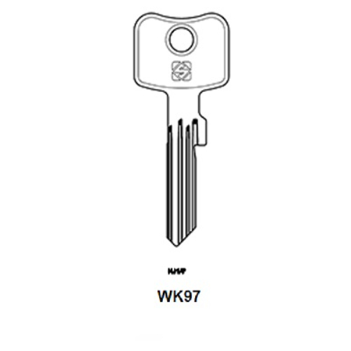 Key blank WK97  WILKA K423