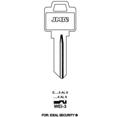 Key blank WEI-3