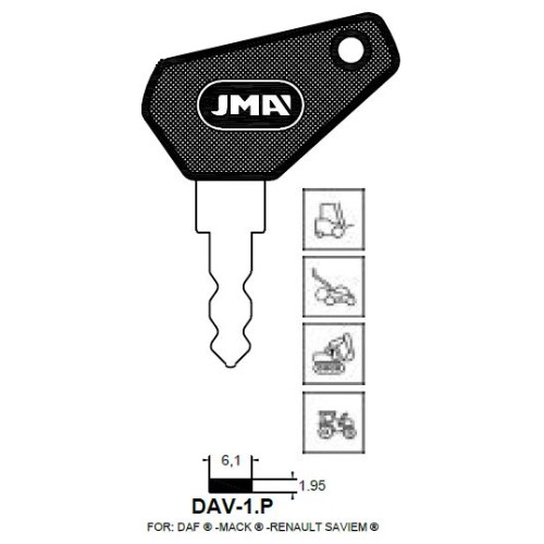 Key blank DAV-1P