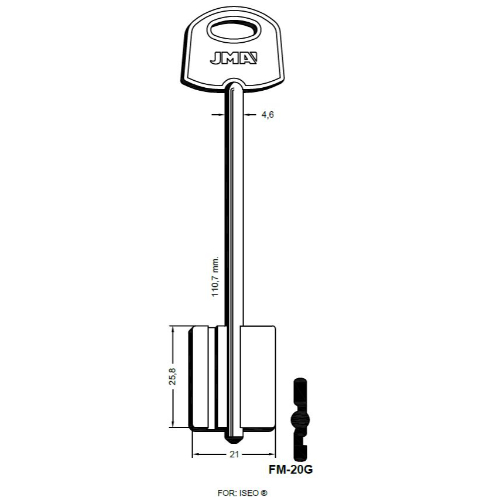 Key Blank FM-20G