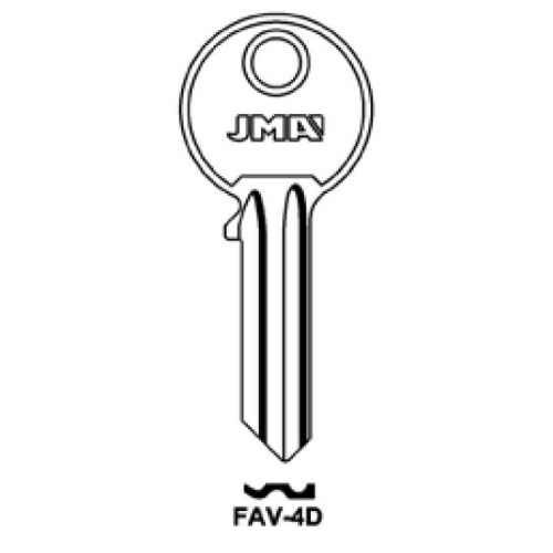 Key blank FAV-4D