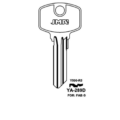 Key blank YA-289D (YALE 500 R5)