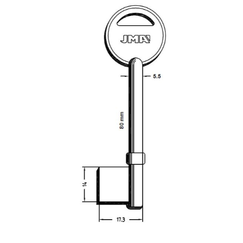 Key Blank EUS-1G