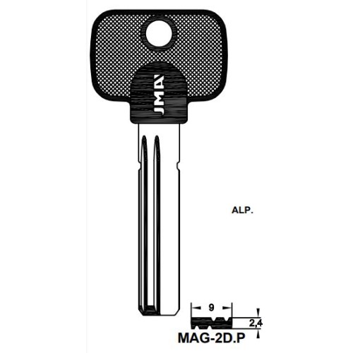 Key blank MAG-2DP